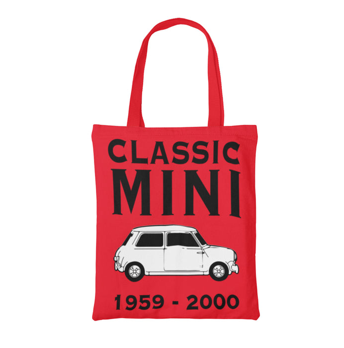 Classic Mini, Classic Car Organic Twill Tote Bag