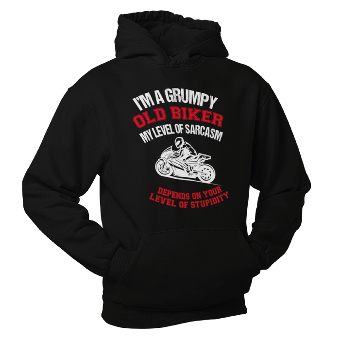 I'm a grumpy old biker Motorbike Humour Hoodie