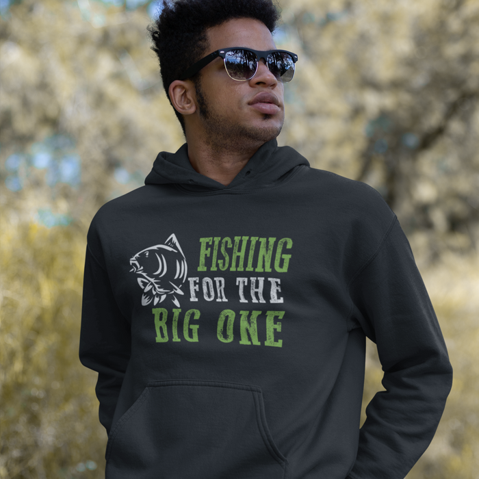 Fishing for the big one, Fishing Humour Hoodie