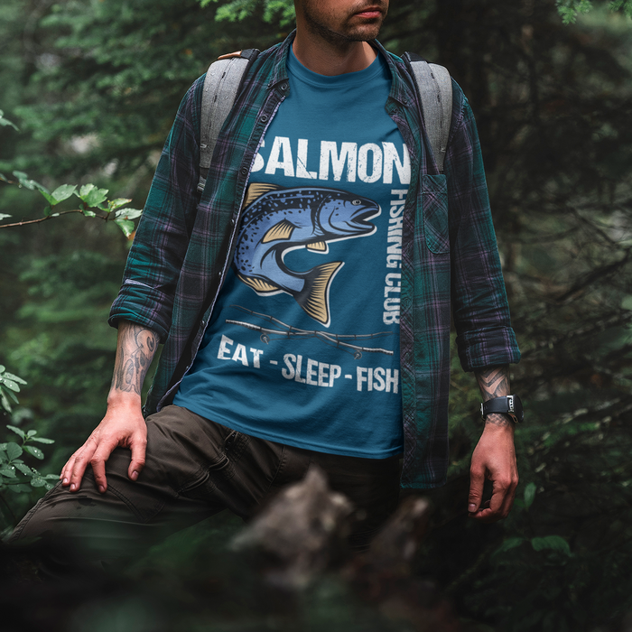 Salmon Fishing Humour T-shirt