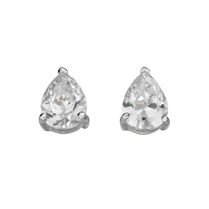 Beginnings Teardrop Cubic Zirconia Stud Earrings