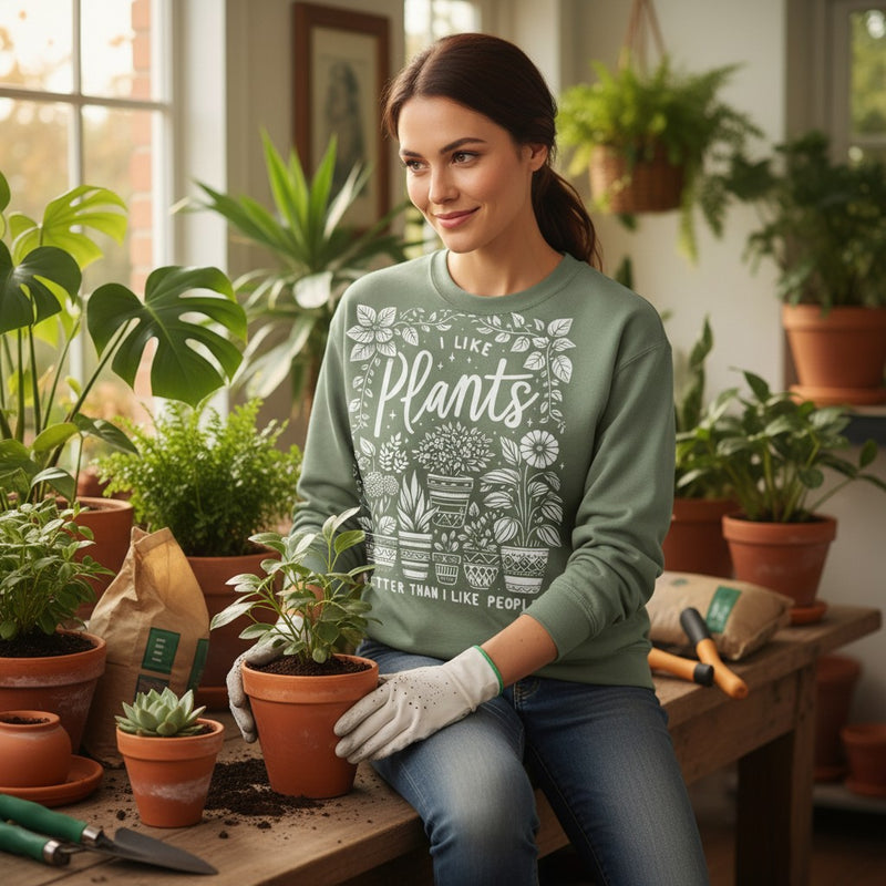 I like Plants Better Than People T-Shirt, Sweatshirt or Hoodie