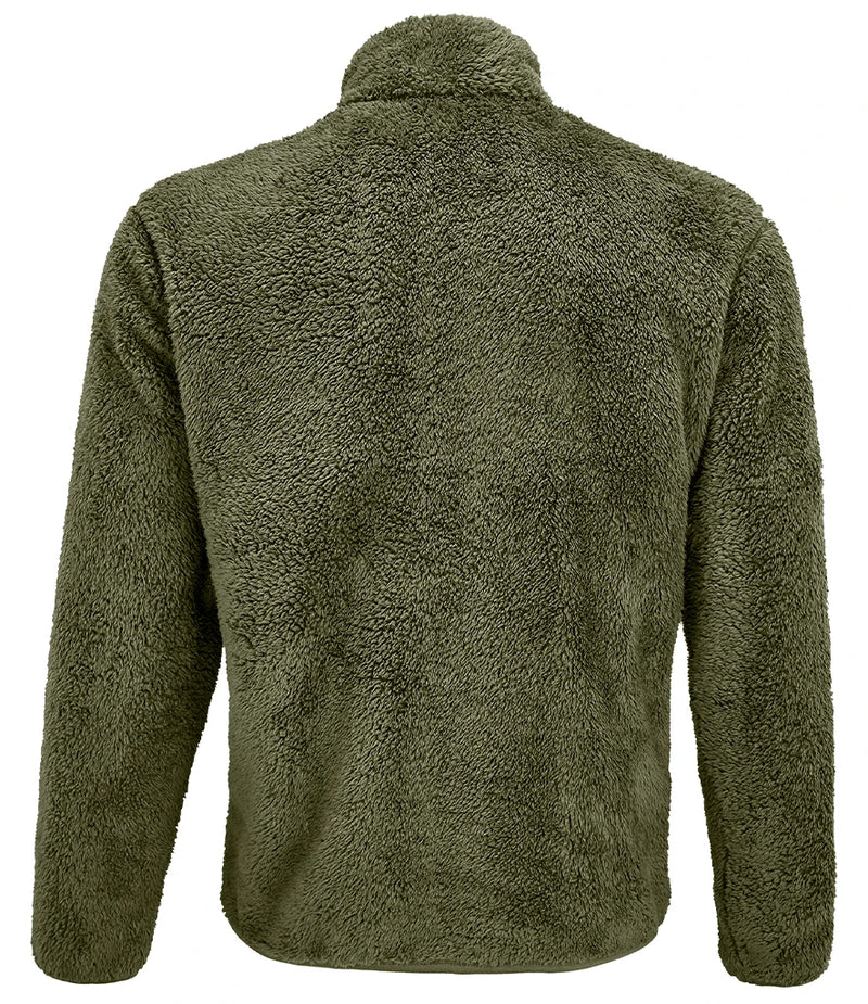 Unisex Finch Fluffy Jacket Army Green
