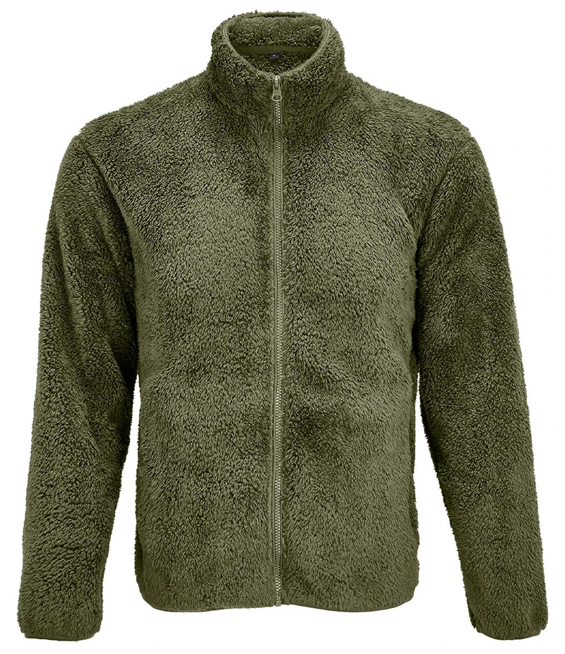 Unisex Finch Fluffy Jacket Army Green