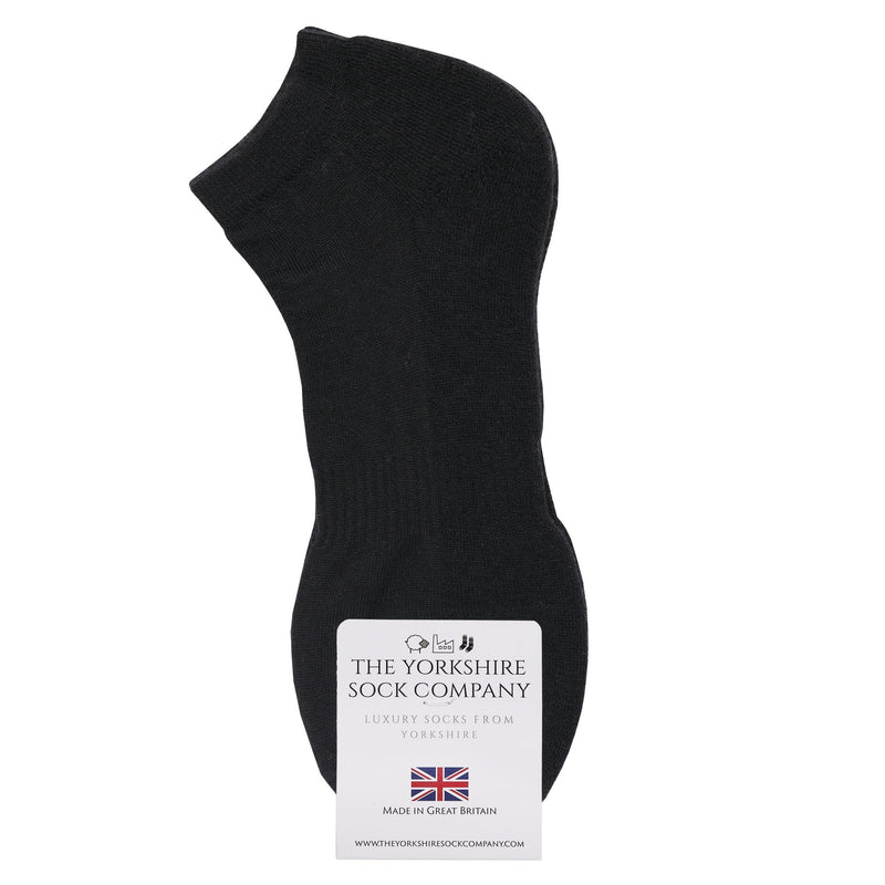 Ashville Pro Merino Ladies Trainer Sock - Cushioned Sole - 3 Mixed Pair Bundle