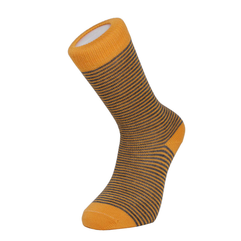 Harewood Fine Stripe Luxury Merino Everyday Socks - 6 Pair Bundle (£14 per pair)
