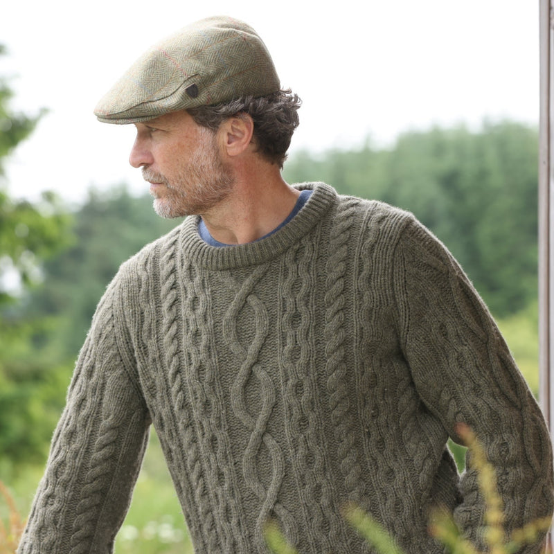 Carlyle Heath Wool Box Check Flat Cap