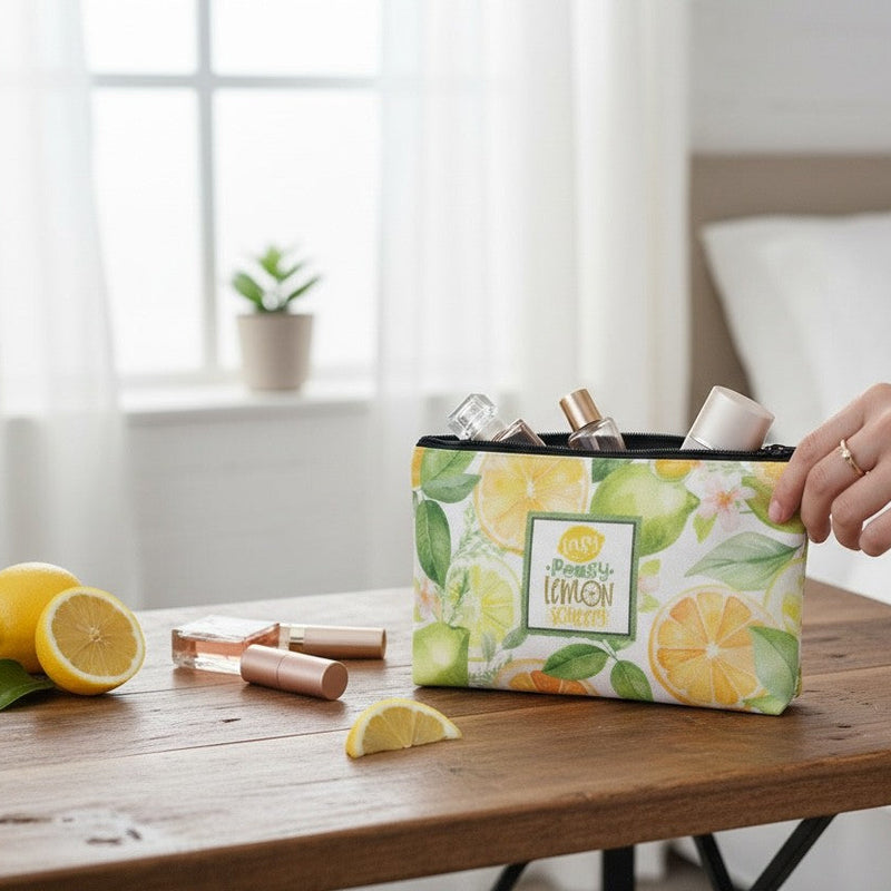 Easy Peasy Lemon Squeezy Make Up Bag