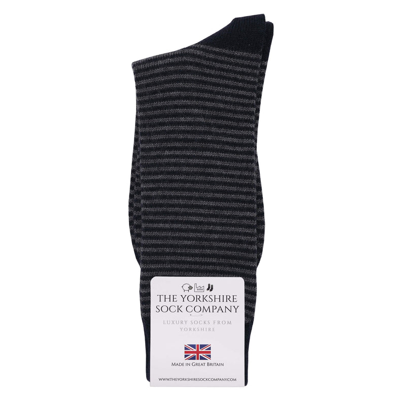 Harewood Fine Stripe Luxury Merino Everyday Socks - 4 Pair Bundle (2)