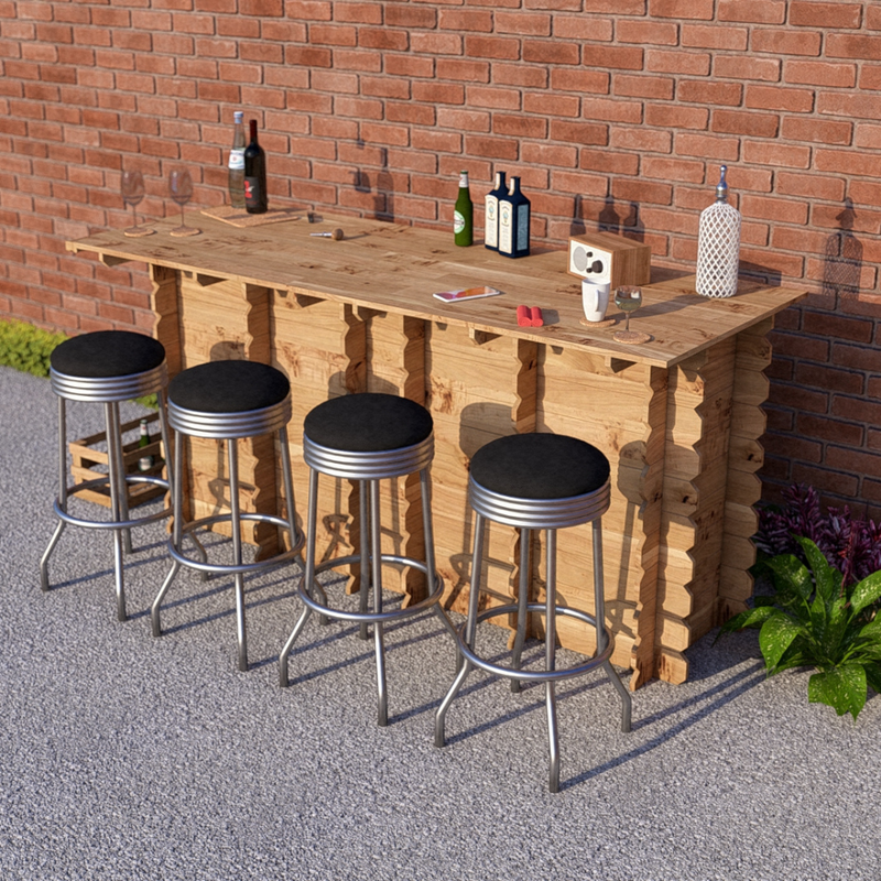 Large Wooden Interlock Bar