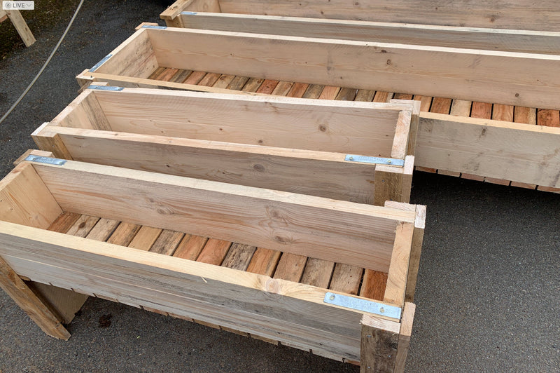 Scaffold Wooden Veg & Flower Planters