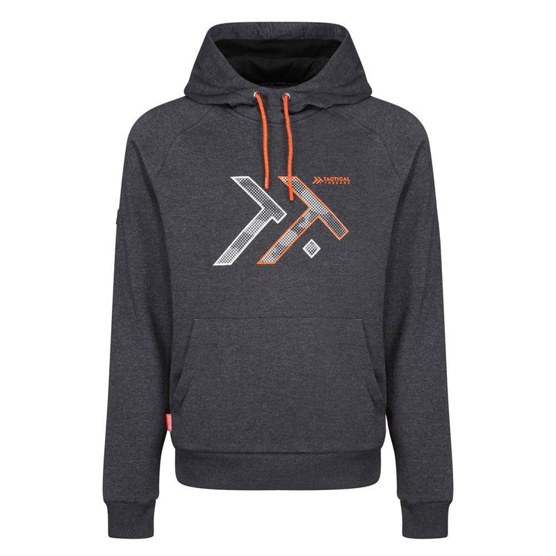 Regatta TRF635 Disruptive Overhead Hooded Sweatshirt Grey Small