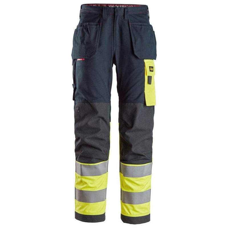 Snickers 6276 ProtecWork, Work Trousers Holster Pockets, High-Vis Class 1
