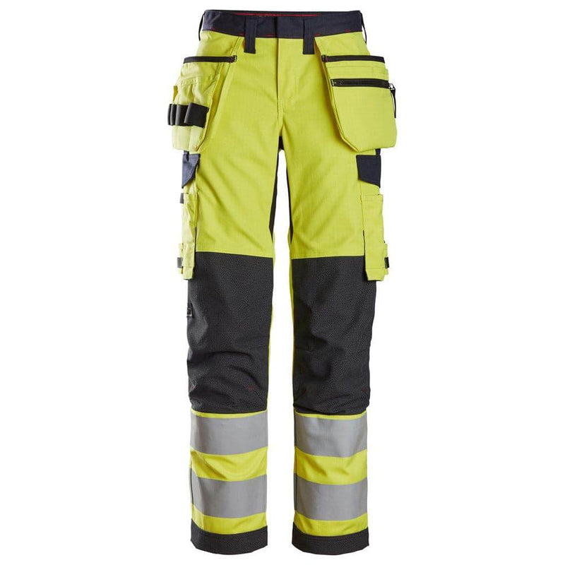 Snickers 6797 ProtecWork Women's Trousers Holster Pockets Hi-Vis Class 2