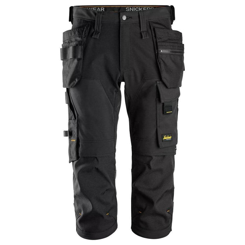Snickers 6178 AllroundWork, 4-Way Stretch Pirate Trousers Holster Pockets Black, 38" Waist 32" Leg-Snickers 54