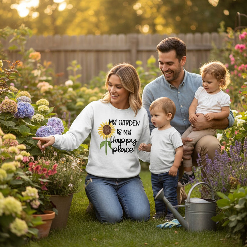 My Garden is my happy place Sweatshirt