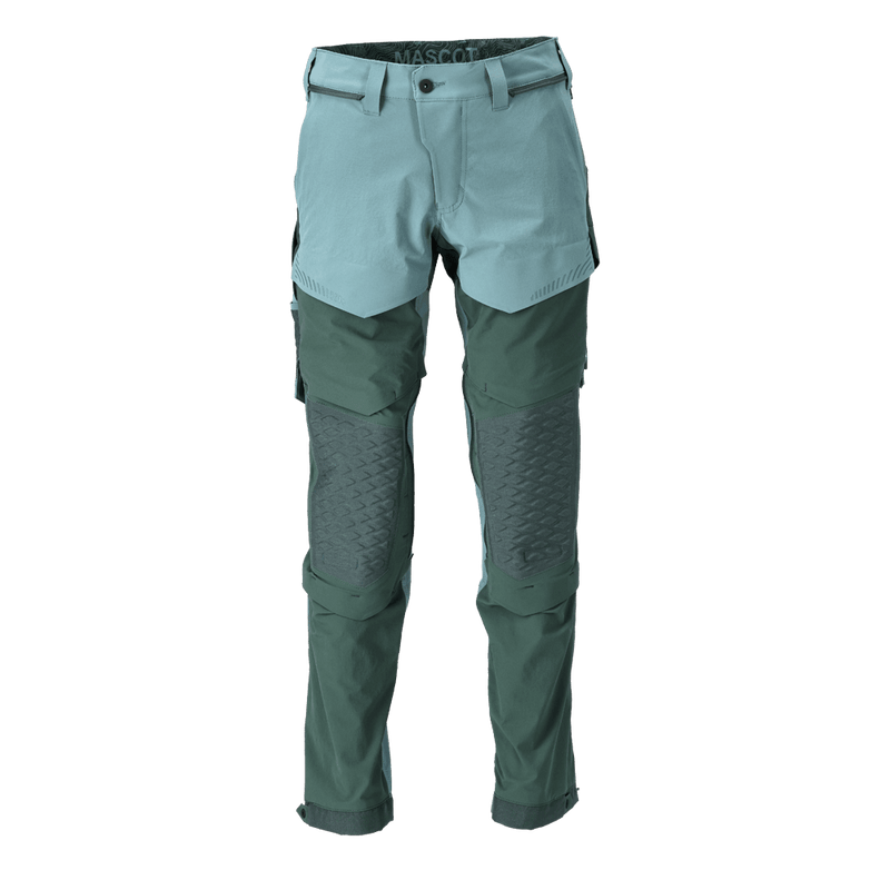 Mascot 22279 Ultimate Stretch Click System Pocket Trousers Light Forest Green / Forest Green