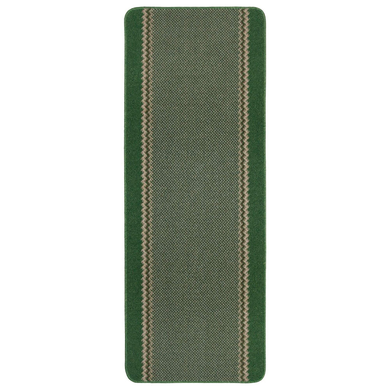 Washable Designer Bordered Green Rug | 116Gr