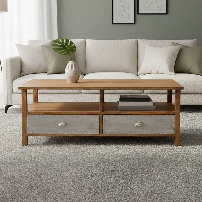 Brown Rectangular Storage Coffee Table, Shoreditch