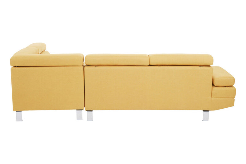 Ochre Linen Corner Sofas, Hanover