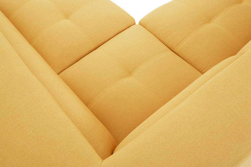 Ochre Linen Corner Sofas, Hanover