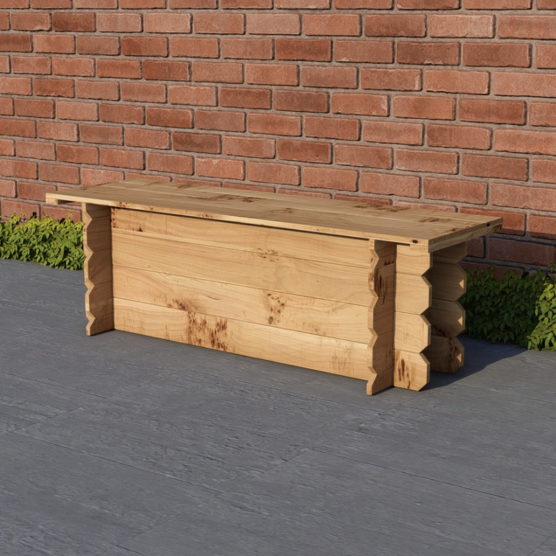4ft Wooden Bench