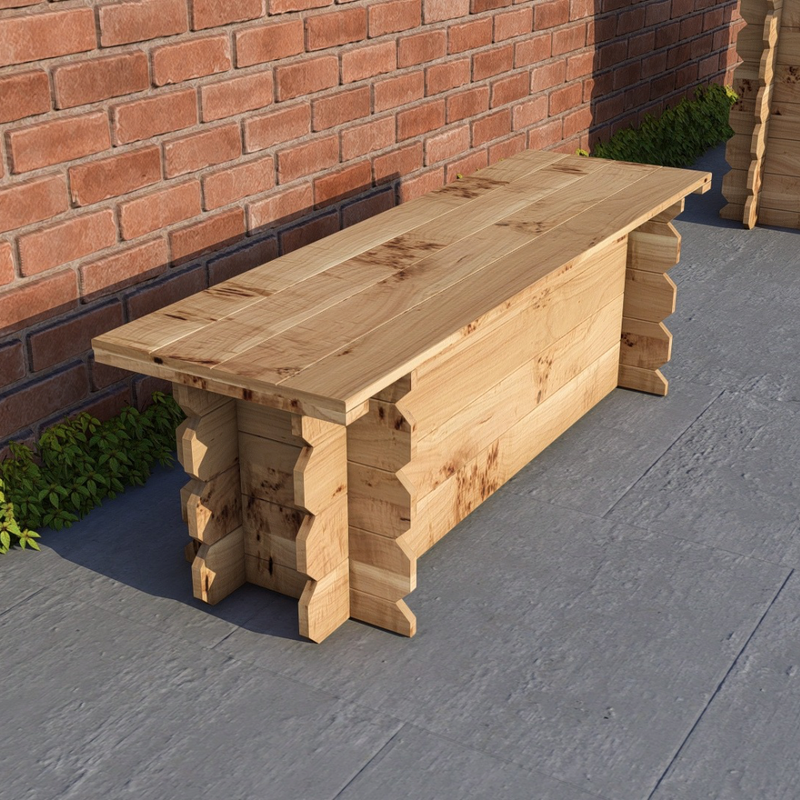 4ft Wooden Bench