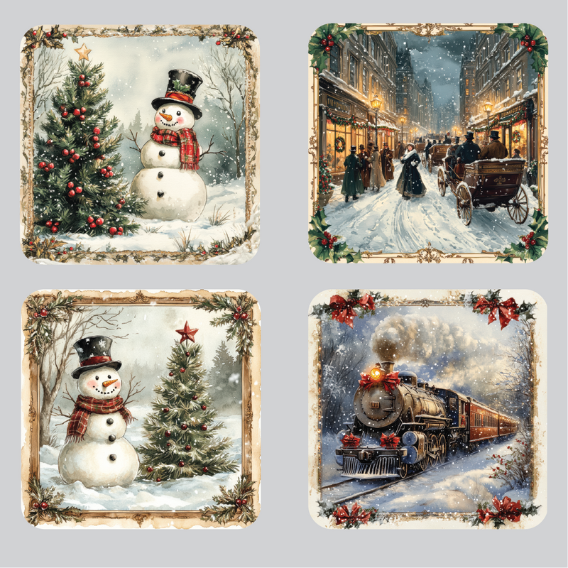 Victorian Set of 4 Coasters/2