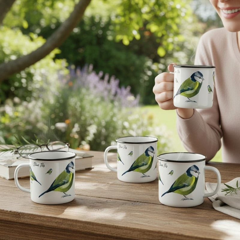 Blue Tit Tin Mug