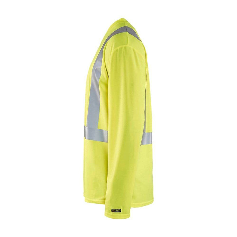 Blaklader 3383 Hi-Vis UV Long Sleeved V-Neck T-Shirt