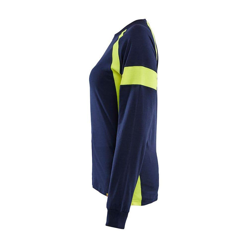 Blaklader 3521 Women's Long-Sleeved T-shirt with Hi-Vis