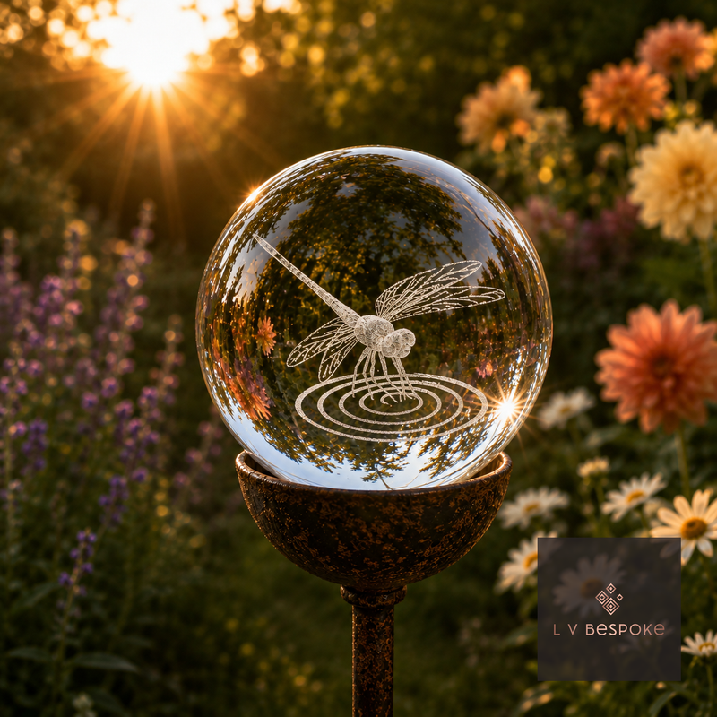 Stunning 3D Orb Decorative Garden Stake - Available in a number of designs.