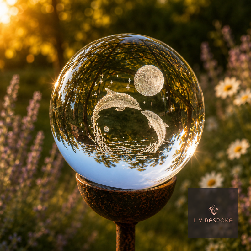 Stunning 3D Orb Decorative Garden Stake - Available in a number of designs.