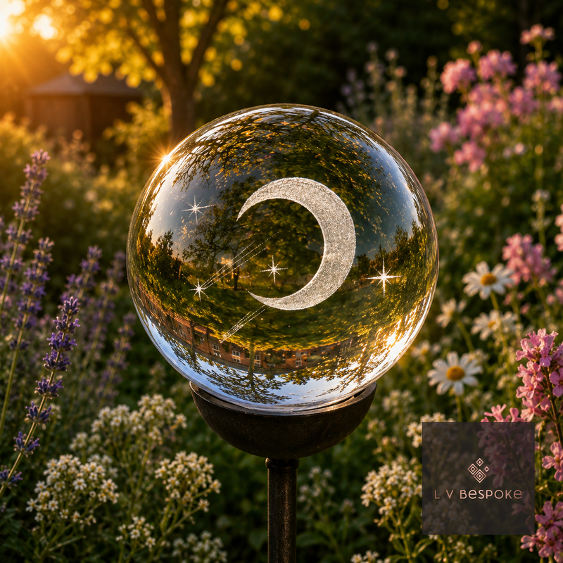 Stunning 3D Orb Decorative Garden Stake - Available in a number of designs.