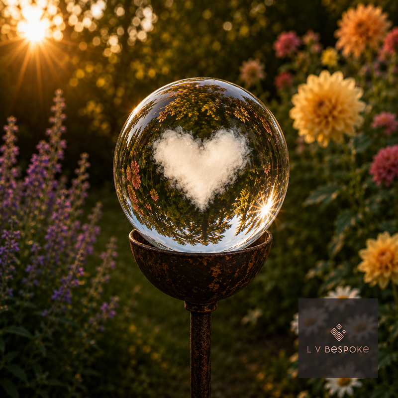 Stunning 3D Orb Decorative Garden Stake - Available in a number of designs.