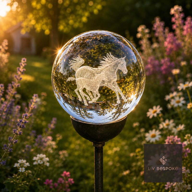 Stunning 3D Orb Decorative Garden Stake - Available in a number of designs.