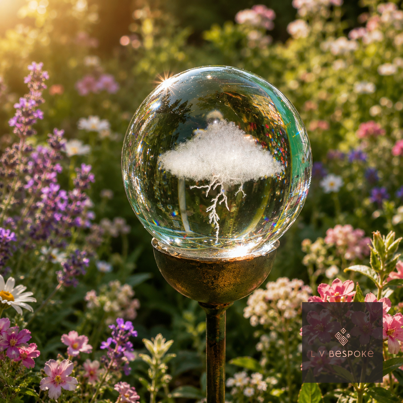Stunning 3D Orb Decorative Garden Stake - Available in a number of designs.