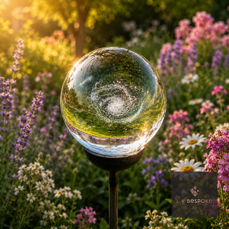 Stunning 3D Orb Decorative Garden Stake - Available in a number of designs.