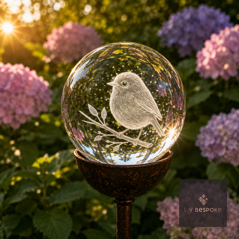 Stunning 3D Orb Decorative Garden Stake - Available in a number of designs.