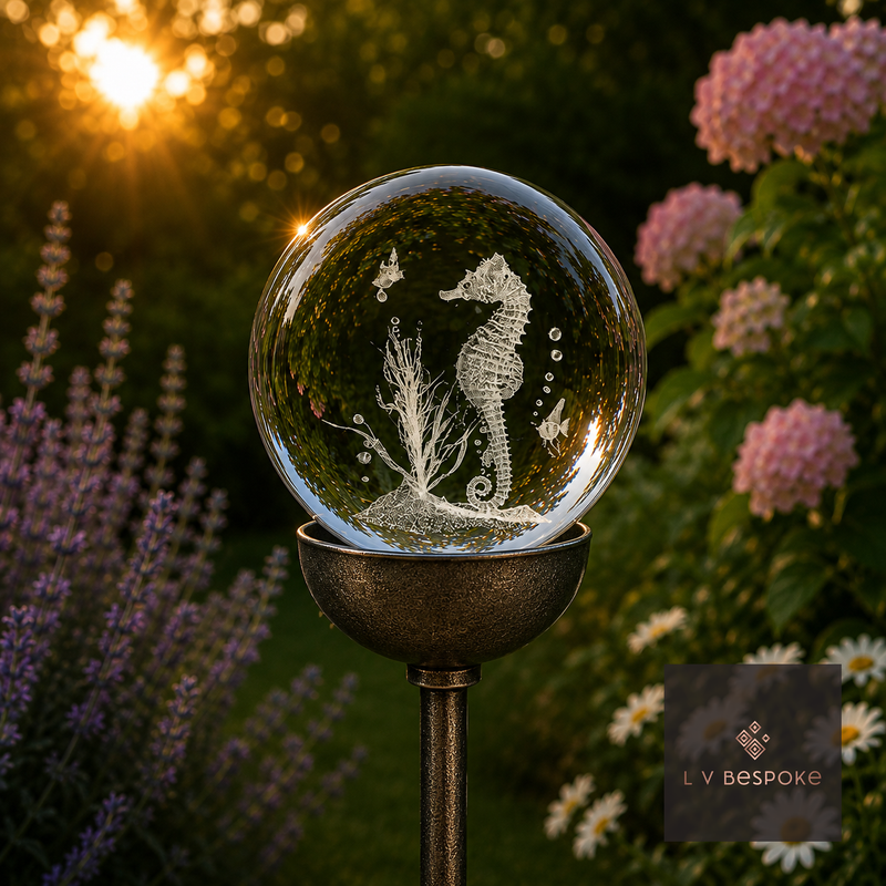 Stunning 3D Orb Decorative Garden Stake - Available in a number of designs.