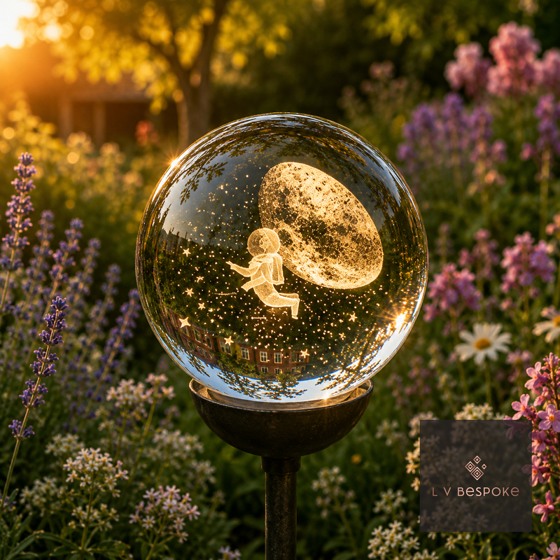 Stunning 3D Orb Decorative Garden Stake - Available in a number of designs.
