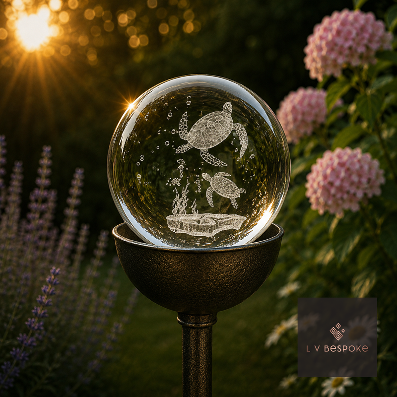 Stunning 3D Orb Decorative Garden Stake - Available in a number of designs.