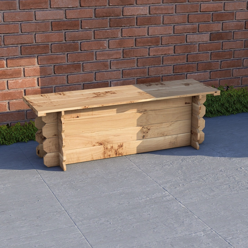 4ft Wooden Bench