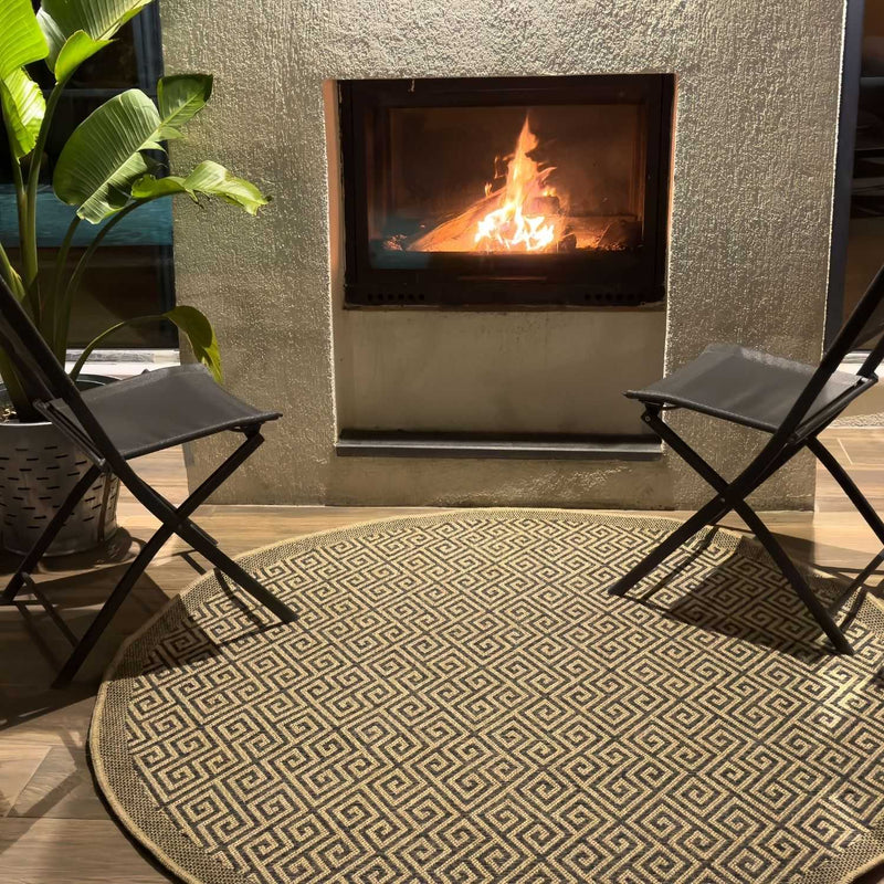 Nature Outdoor Rug Dark Grey | 5100DG