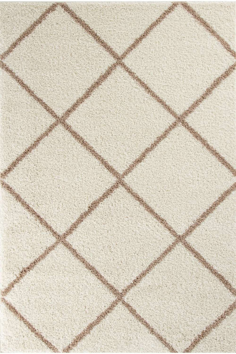 Moroccan Ivory Shaggy Rug | 530