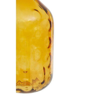 Huda Amber Tall Glass Bottle Vase