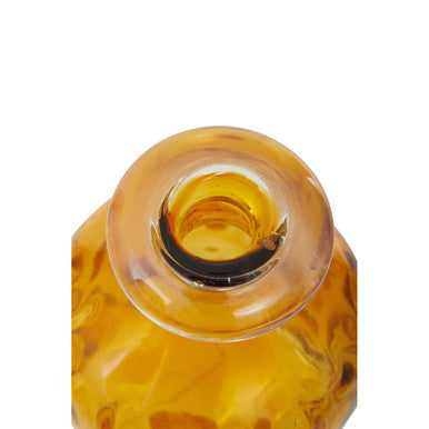 Huda Amber Tall Glass Bottle Vase