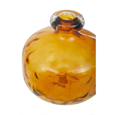 Huda Amber Glass Bottle Vase