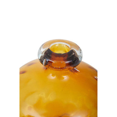 Huda Amber Glass Bottle Vase