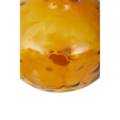 Huda Amber Glass Bottle Vase